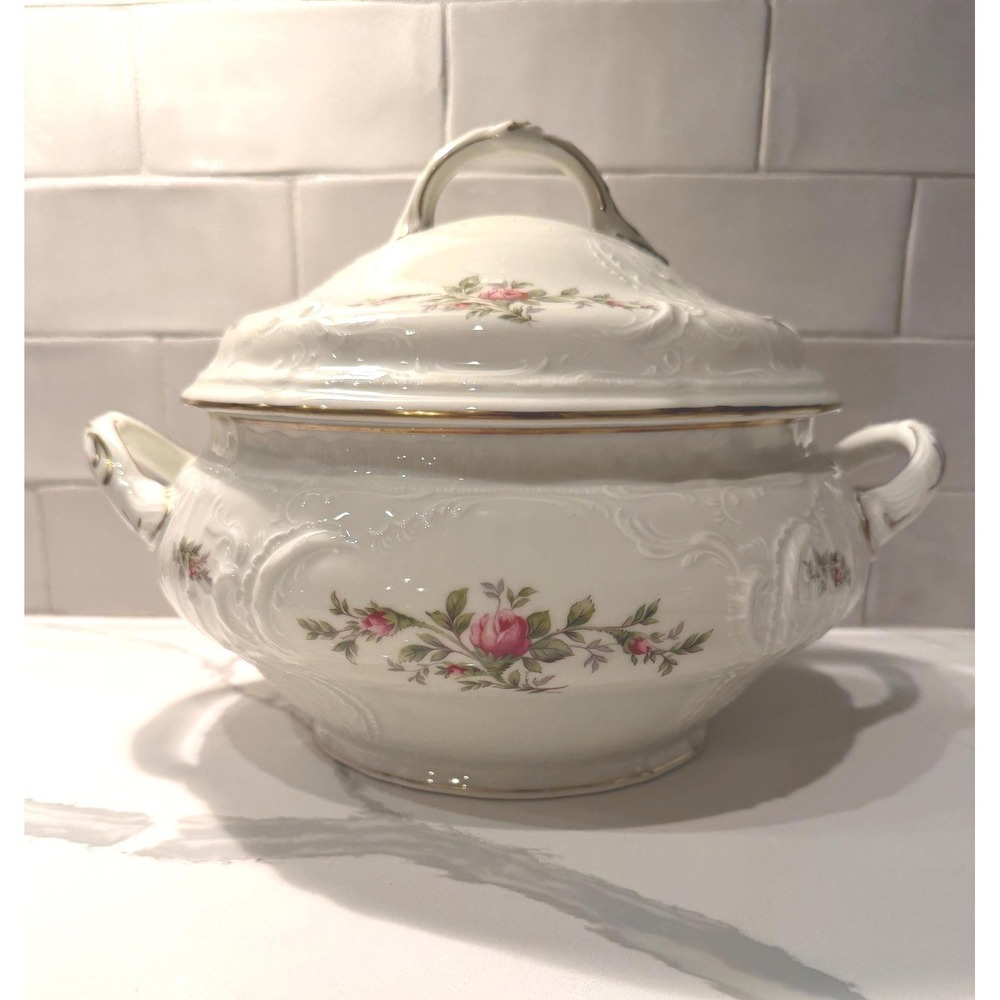 Rosenthal Sanssouci Moosrose Porcelain Tureen | Germany | Vintage Soup Tureen